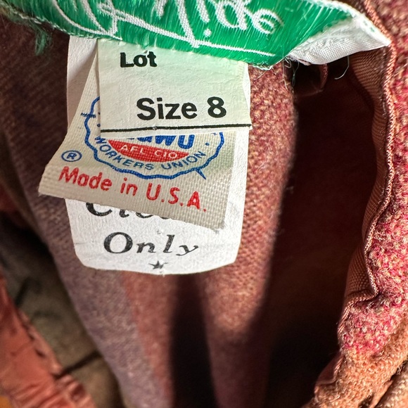 Vintage 70s Prestige of Boston Skirt 2 Pocket Striped Pattern Midi WOW! - Picture 3 of 4